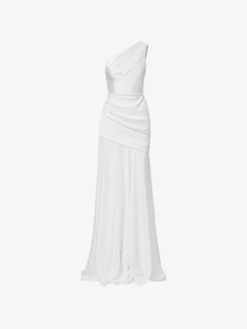 IL VOLO Aeris one-shoulder draped dress