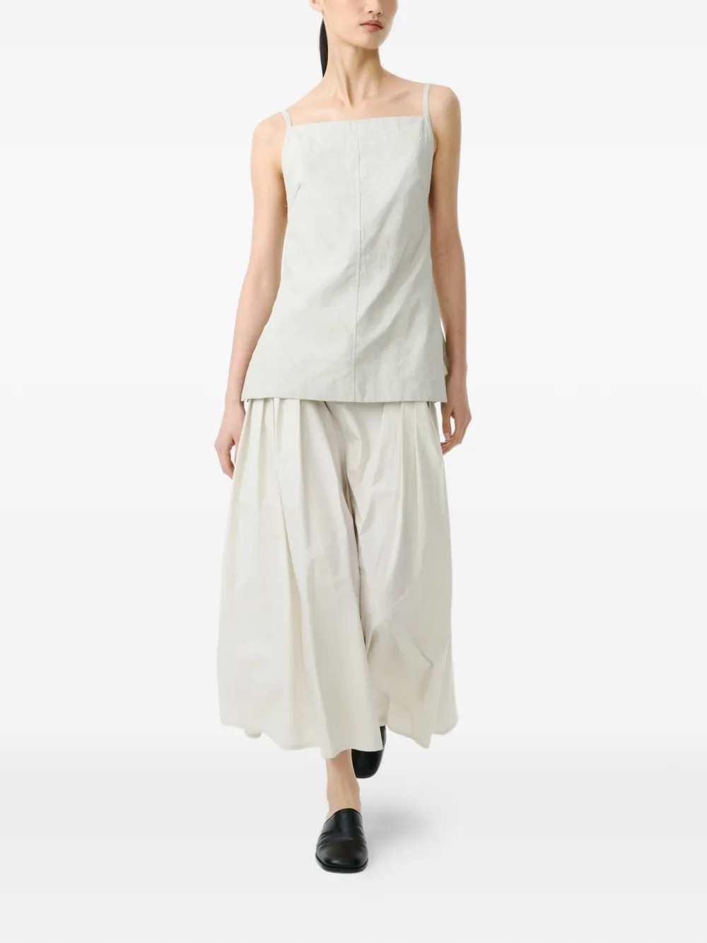  Studio Nicholson Raddle Slender Strap Side Vent Top - Grey 