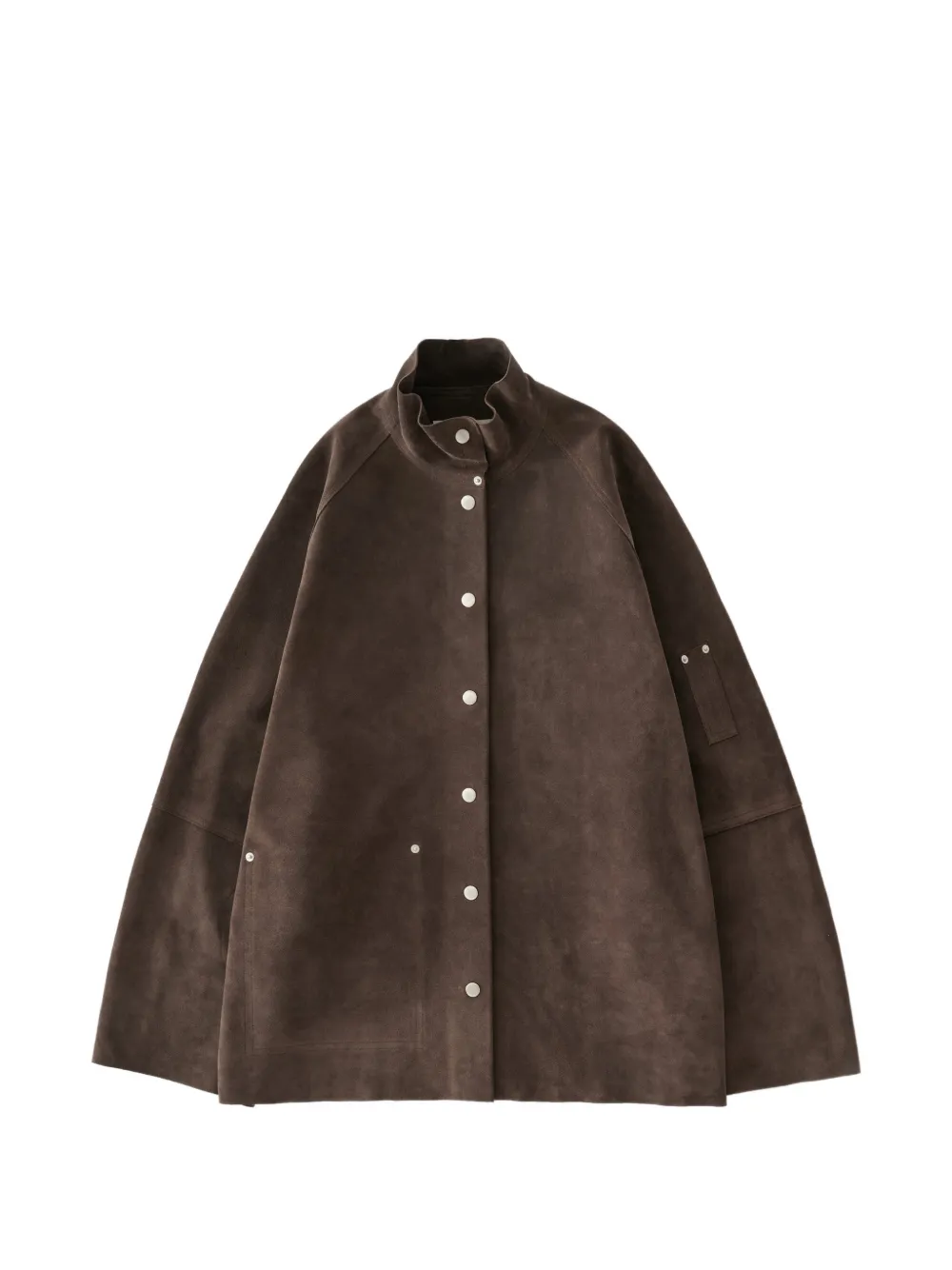 Studio Nicholson Dash raglan sleeve suede jacket - Braun