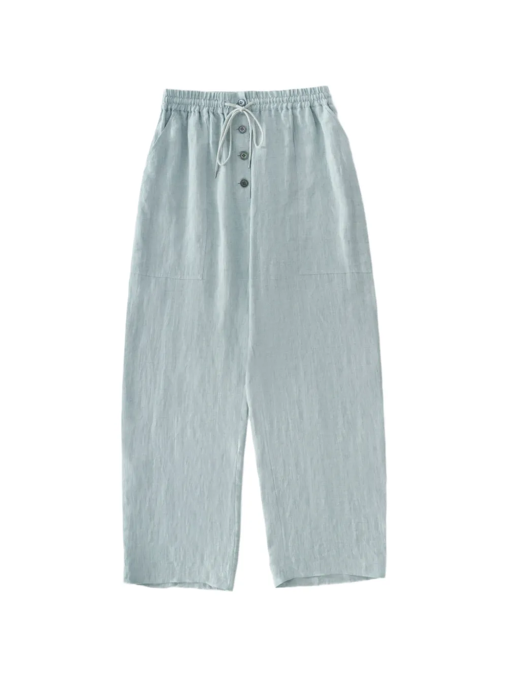 Studio Nicholson Attis drawstring patch pocket trousers - Blu