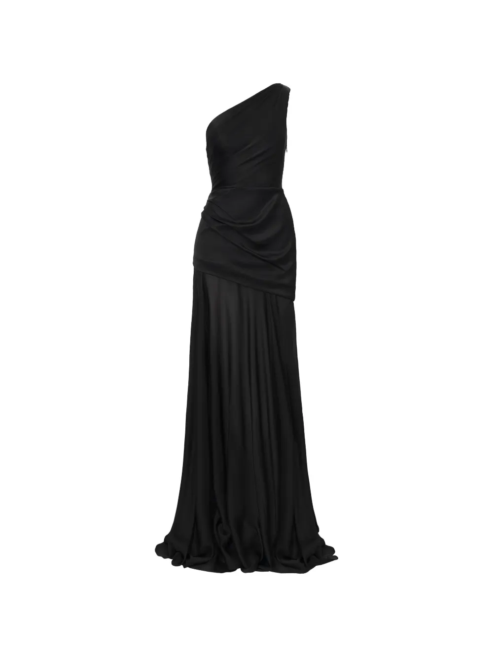 IL VOLO Aeris one-shoulder draped dress - Black