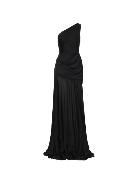 IL VOLO Aeris one-shoulder draped dress