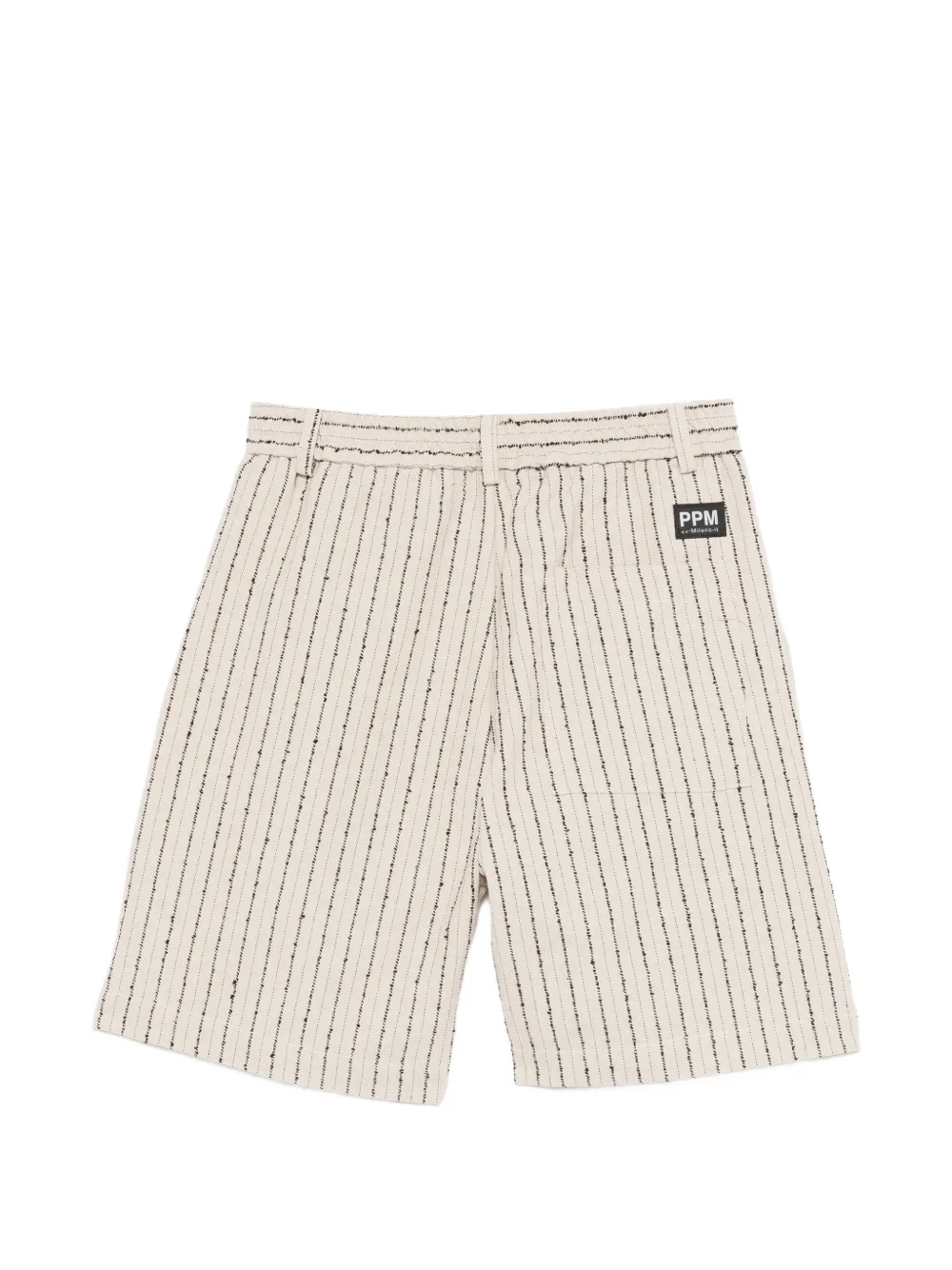  Paolo Pecora Kids Striped Shorts - Neutrals 