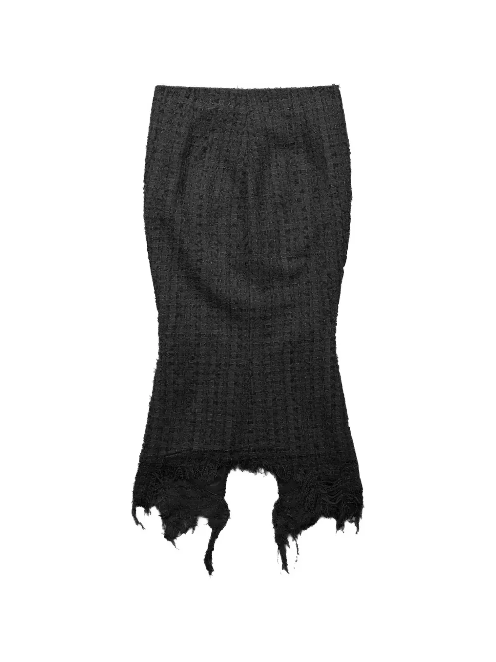Matières Fécales fringed midi skirt - Schwarz