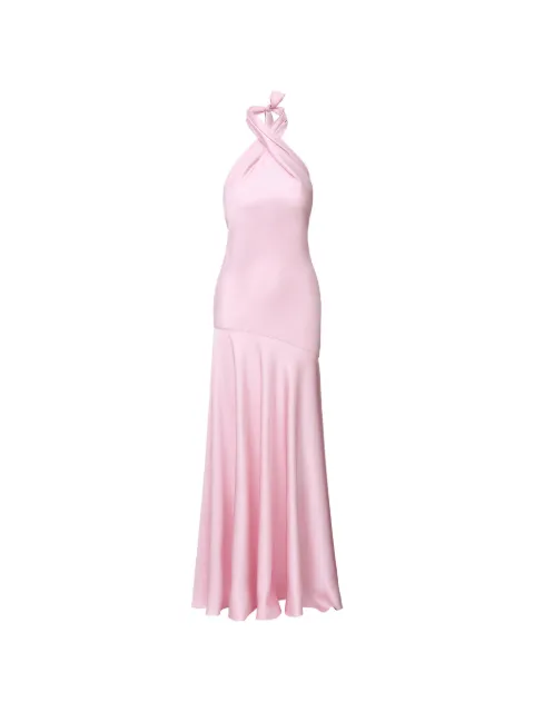 IL VOLO halter neck maxi dress