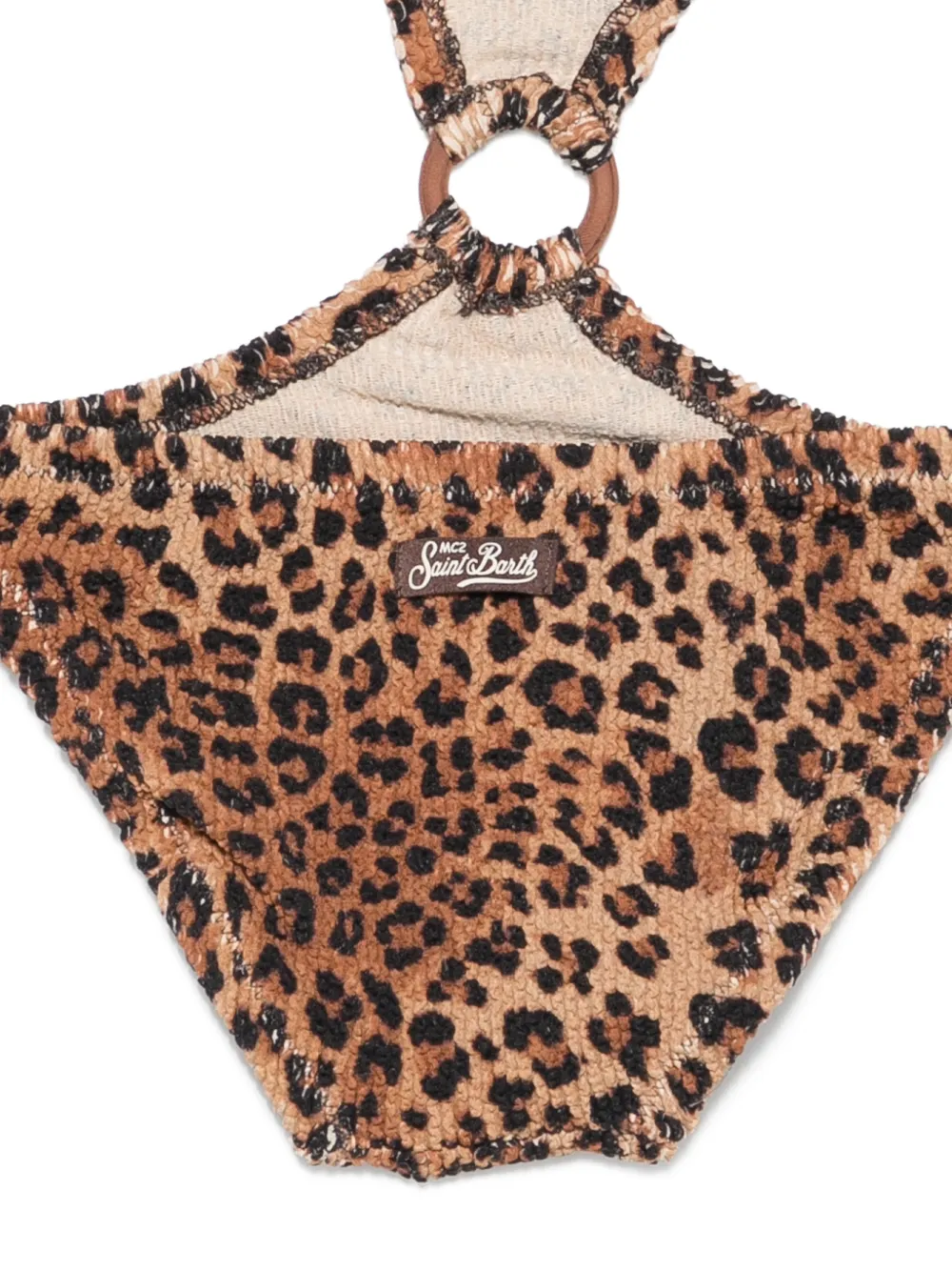  Mc2 Saint Barth Laurel Ring Leopard Swimsuit - Neutrals 