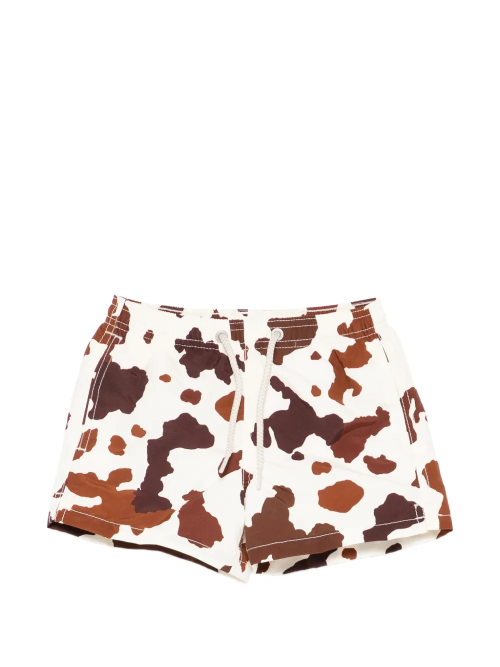 MC2 Saint Barth Kids Jean zwembroek met dierenprint Beige