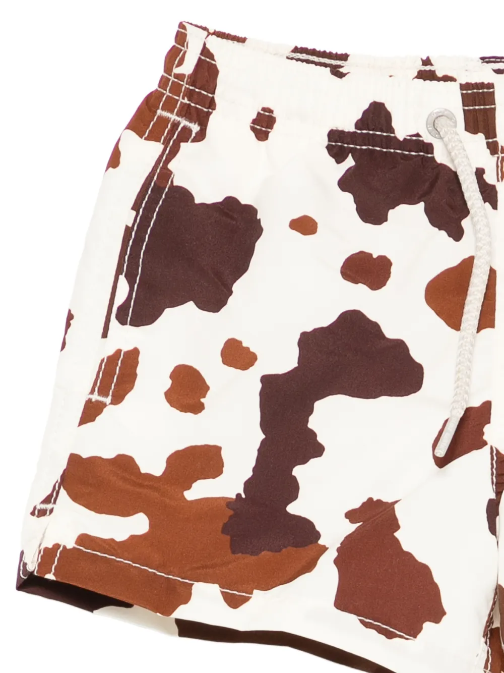 MC2 Saint Barth Kids Jean zwembroek met dierenprint Beige