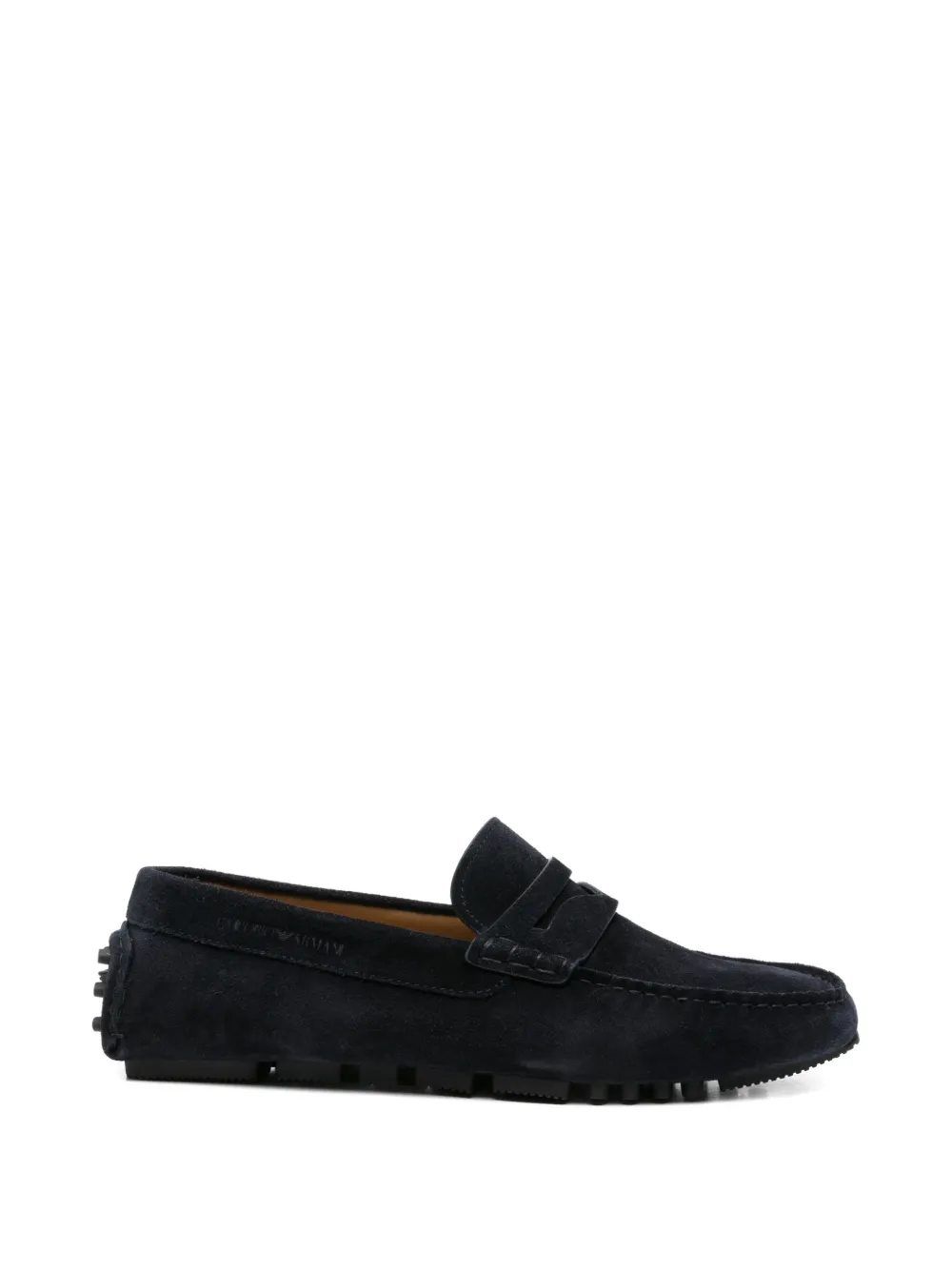 Emporio Armani suede loafers - Blu