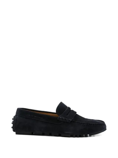 Emporio Armani suede loafers
