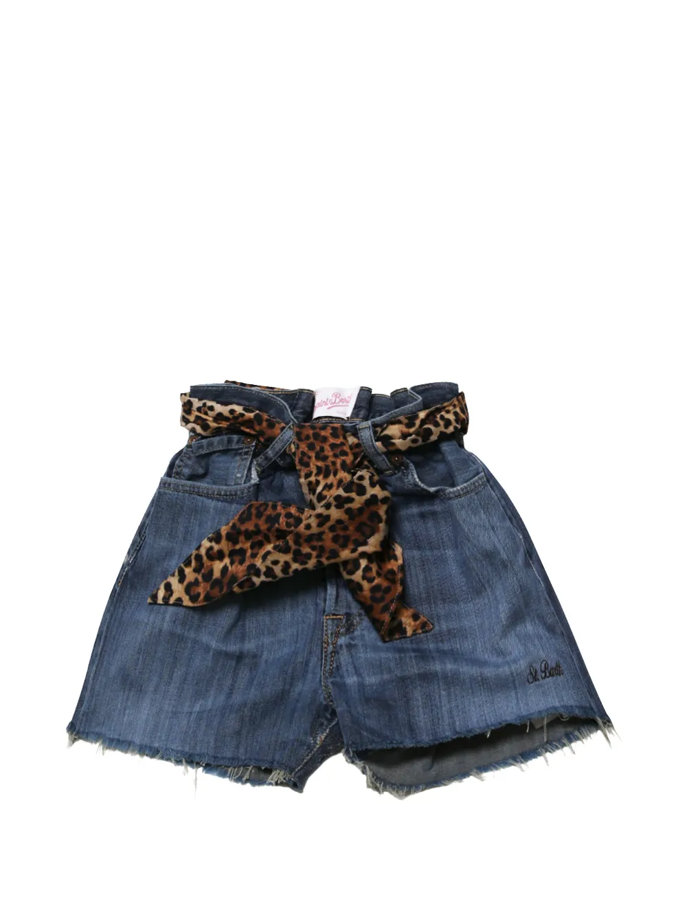 MC2 Saint Barth Shorts met luipaardprint Blauw