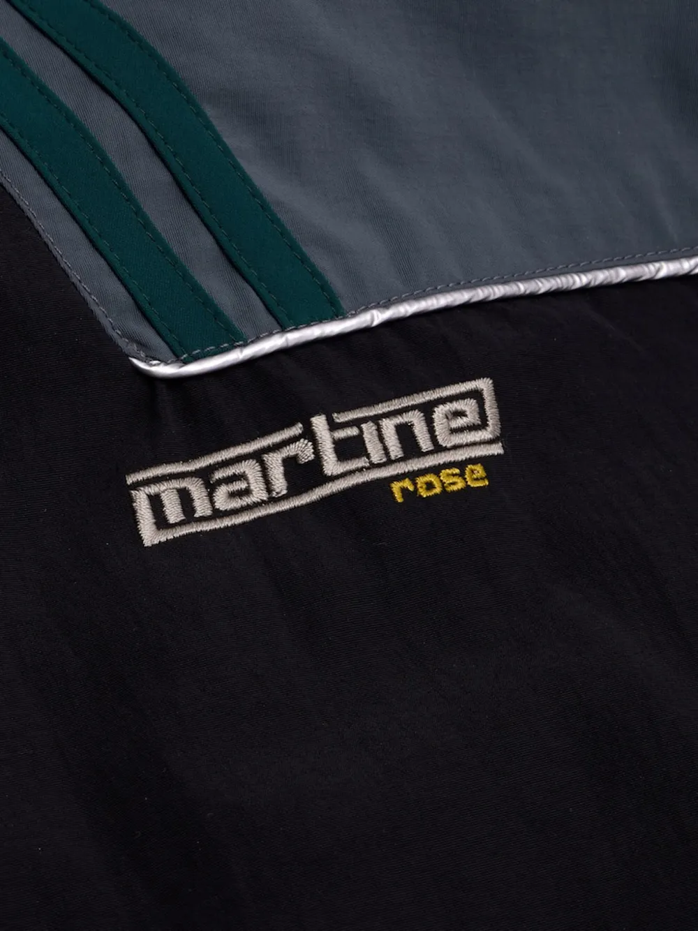Martine Rose Jack met borduurwerk en colourblocking Zwart
