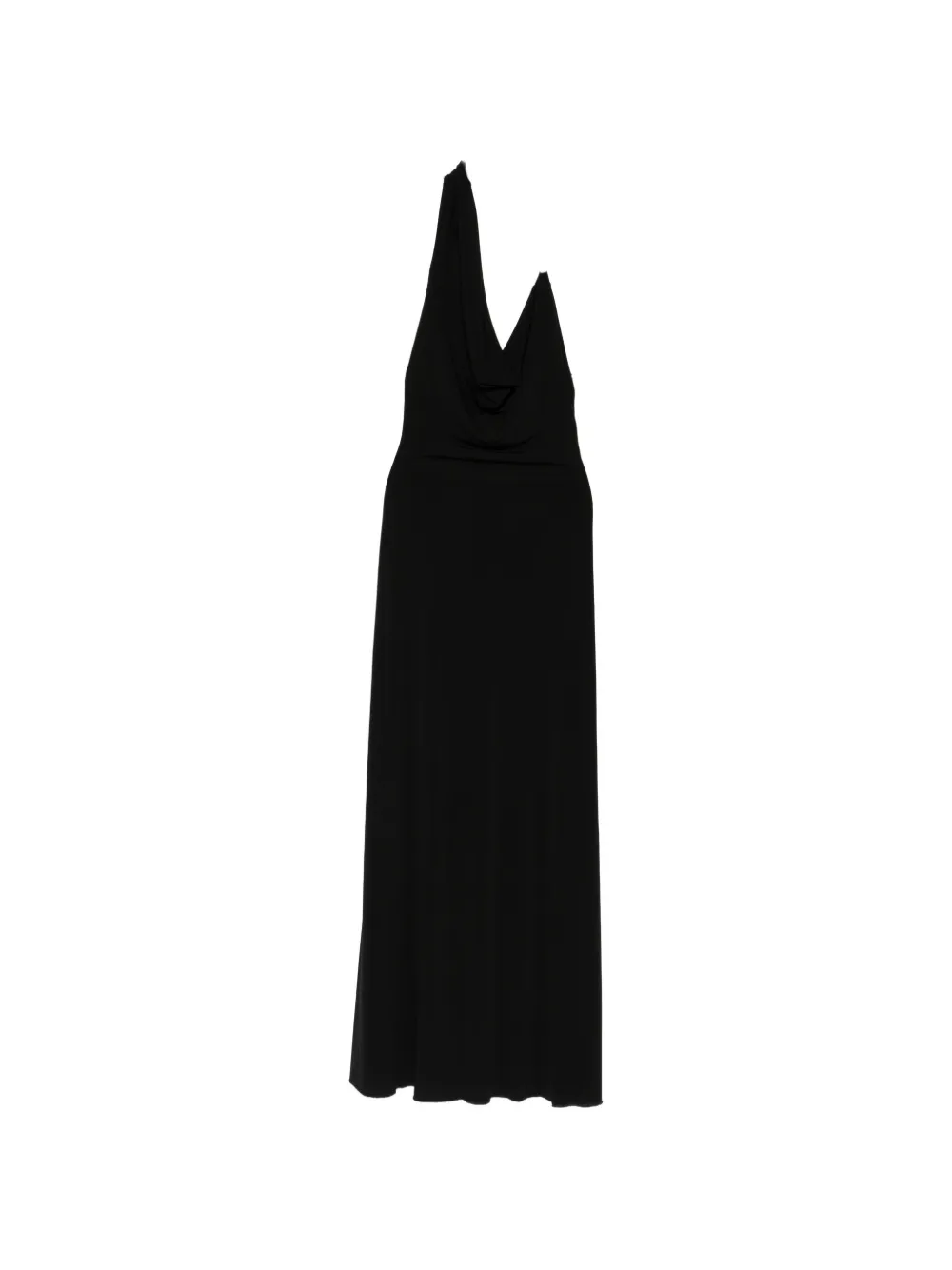 Aniye By Knot Norah Halterneck Cowl-neck Maxi Dress In Black