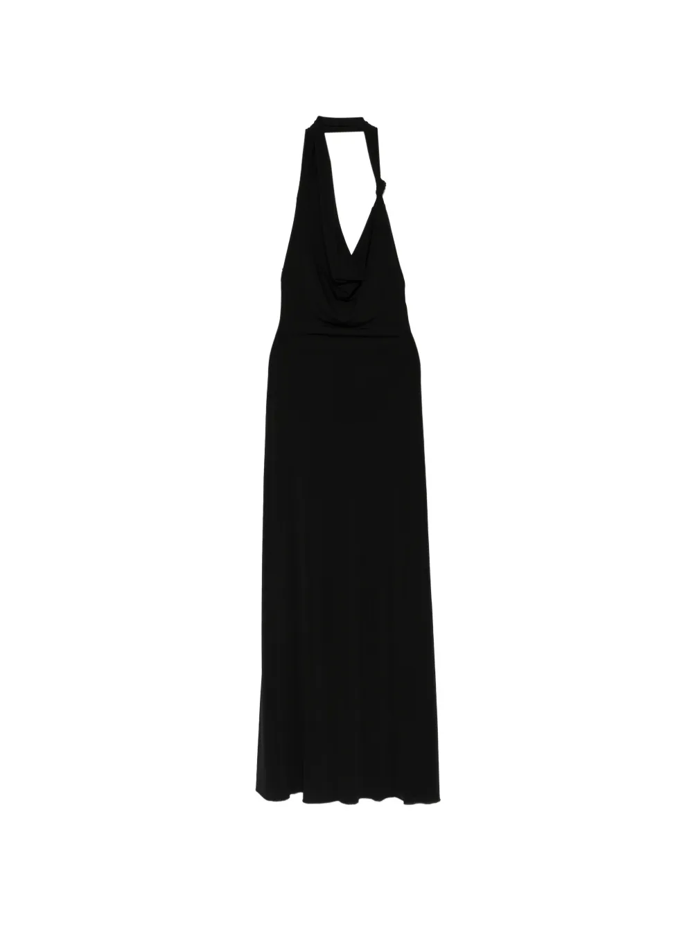 Aniye By Knot Norah halterneck cowl-neck maxi dress - Nero