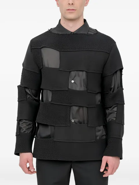 Comme des Garçons Homme Plus patchwork cut-out sweater