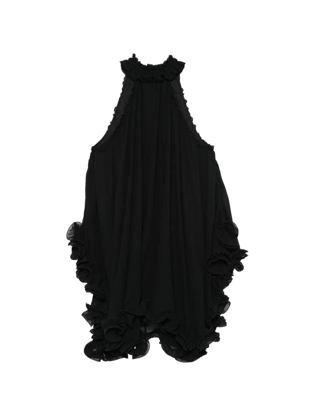 Aniye By Tessa ruffled halterneck dress - Nero