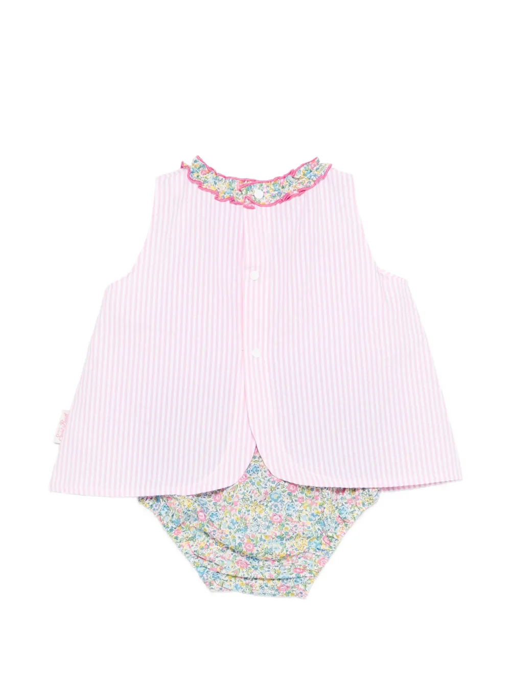 Mc2 Saint Barth Abbie Patterned Dress Set - Pink 