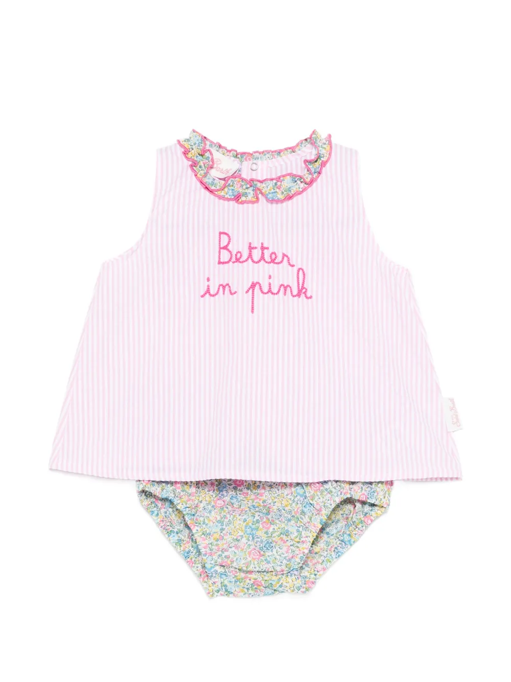 MC2 Saint Barth Abbie jurk set met patroon Roze
