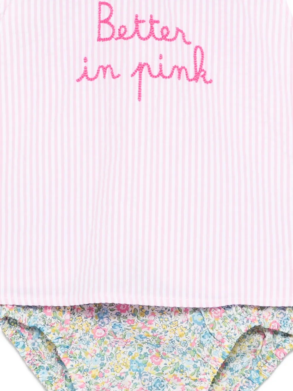  Mc2 Saint Barth Abbie Patterned Dress Set - Pink 