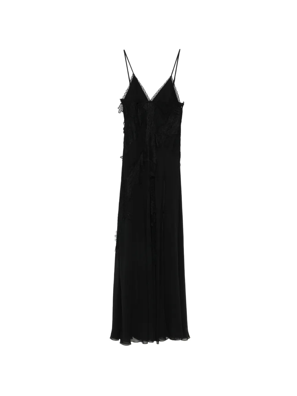 Aniye By Teodora lace-trim maxi dress - Nero