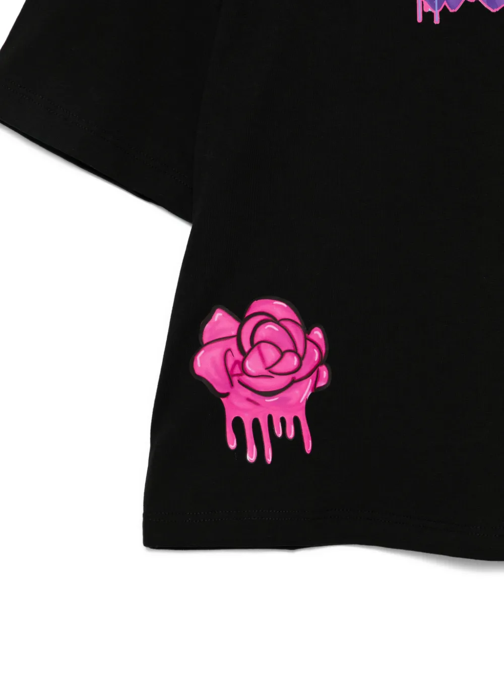 sprayground kid T-shirt met logoprint Zwart