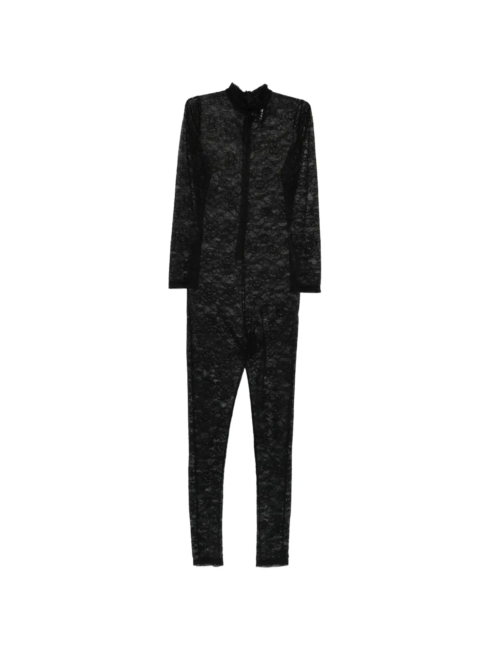 Alchemy lace zip jumpsuit - Nero