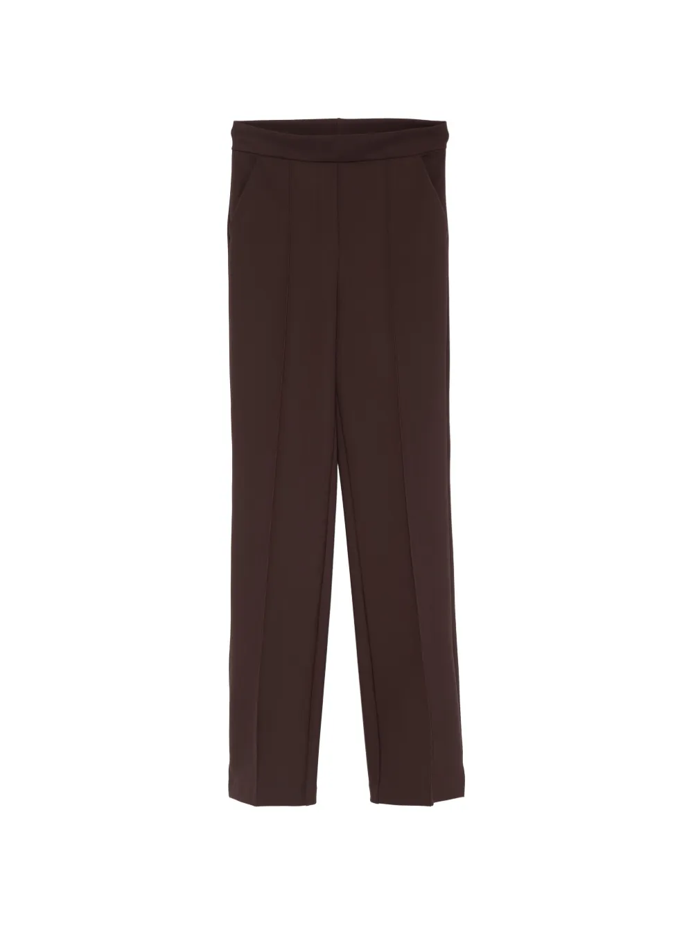CHIARA BONI La Petite Robe elasticated-waistband cropped trousers - Marrone