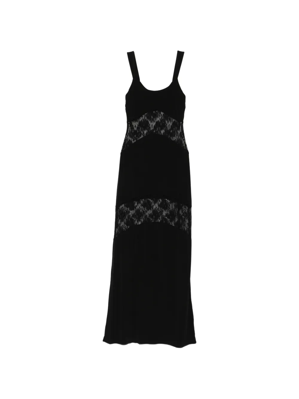 Aniye By Norah Lace-panel Maxi Dress In Black