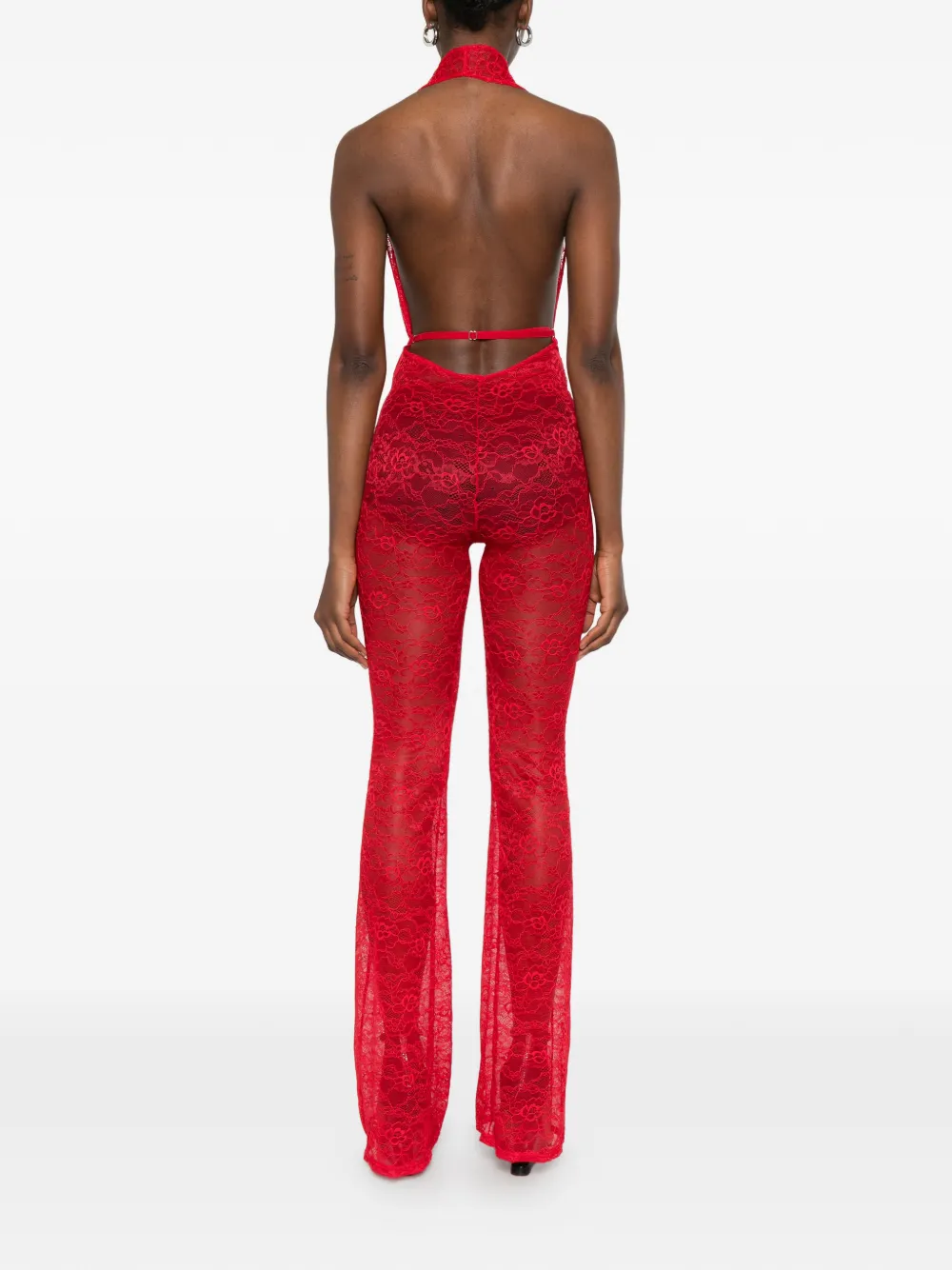 Alchemy Jumpsuit met kant Rood