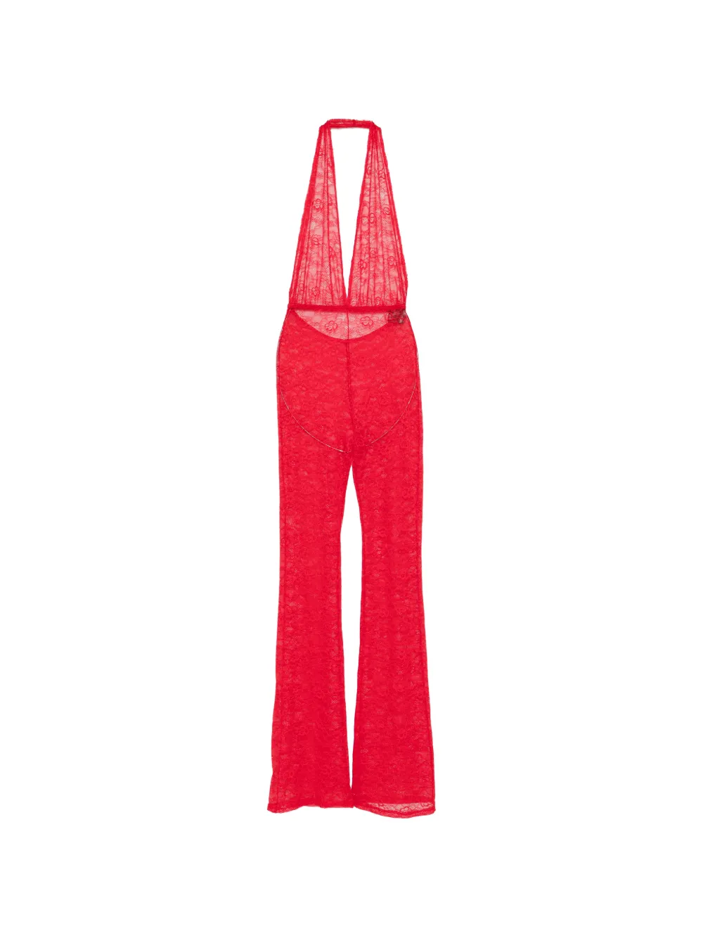 Alchemy lace jumpsuit - Rosso