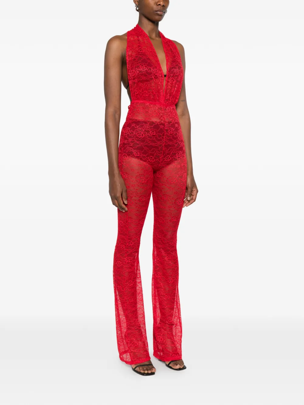 Alchemy Jumpsuit met kant Rood