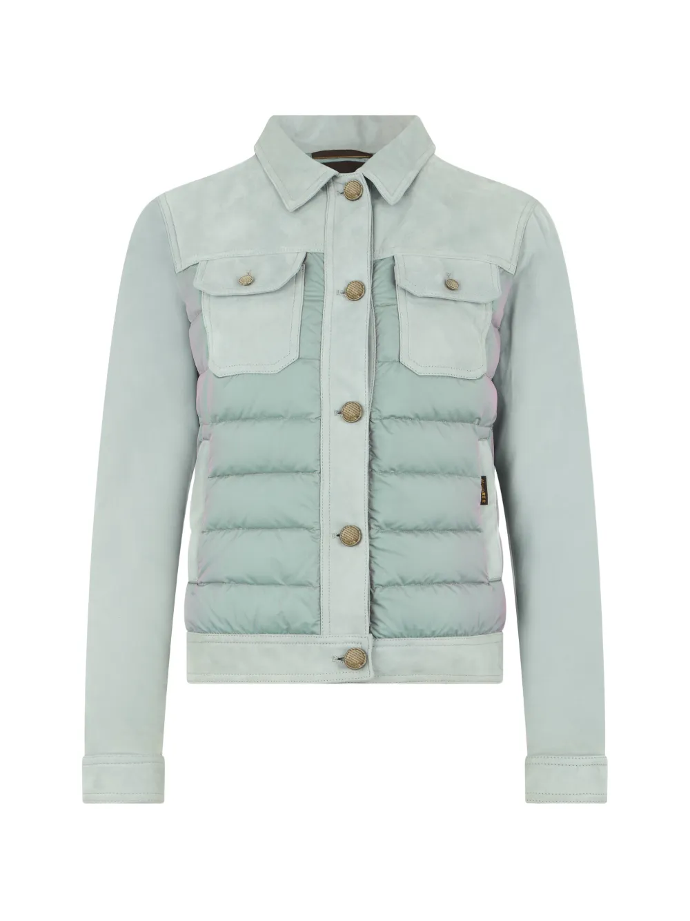 Moorer quilted leather jacket - Blu