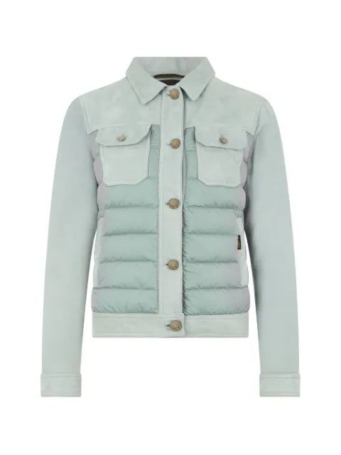Moorer quilted leather jacket