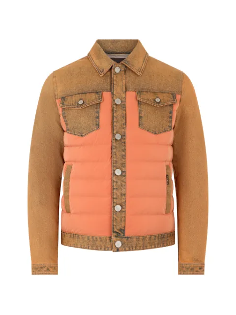 Moorer denim padded jacket