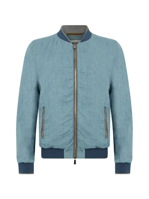 Moorer padded zip jacket
