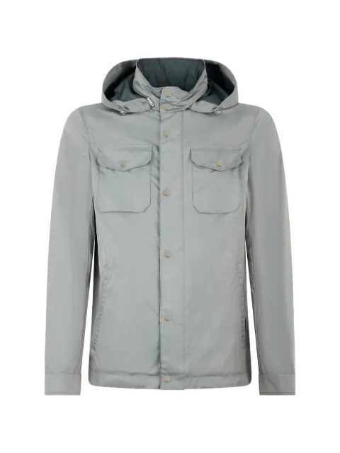 Moorer hooded button jacket