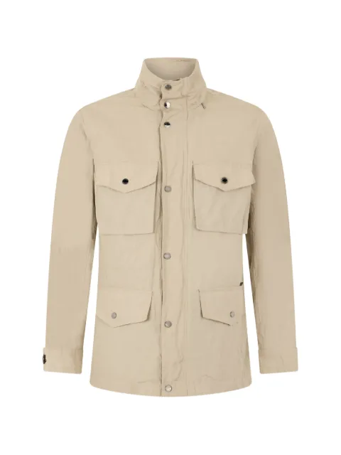 Moorer button front pocket jacket