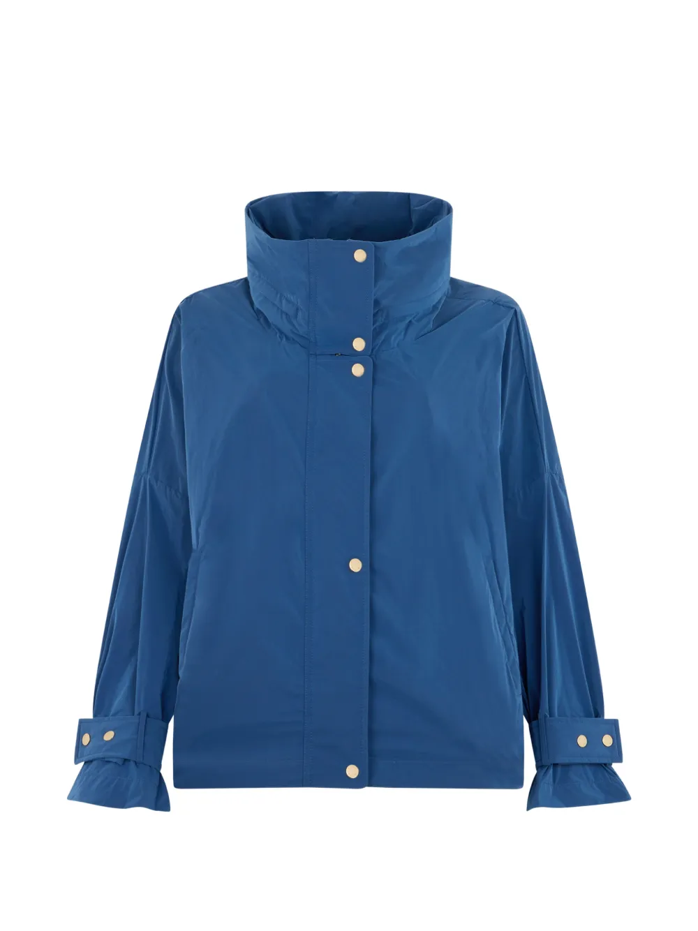Moorer high-collar button jacket - Blu