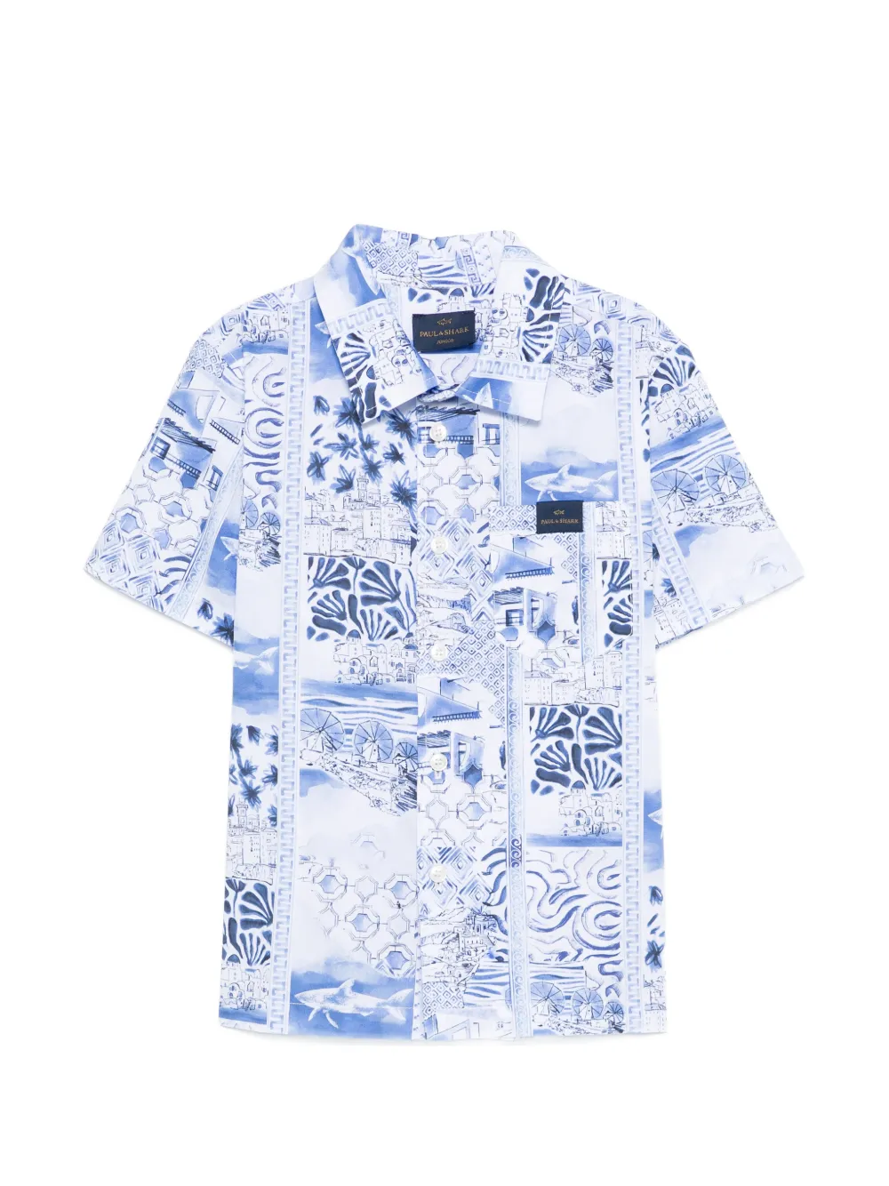 Paul & Shark Junior patterned shirt - White