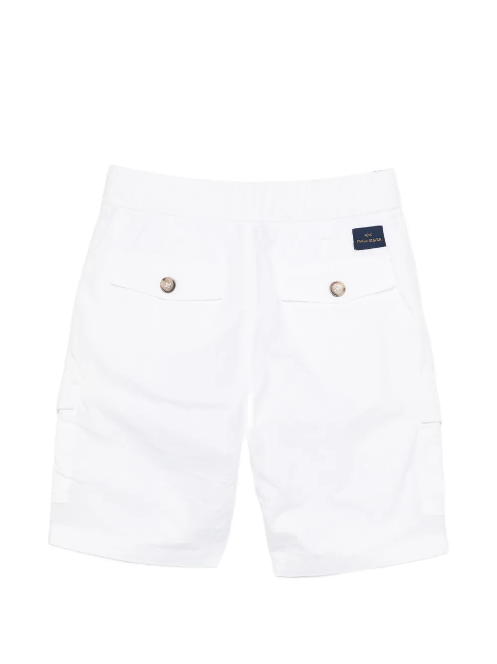 Paul & Shark Junior Cargo shorts met knopen Wit