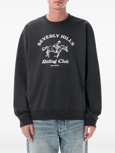 Sporty & Rich riding club crew-neck sweatshirt