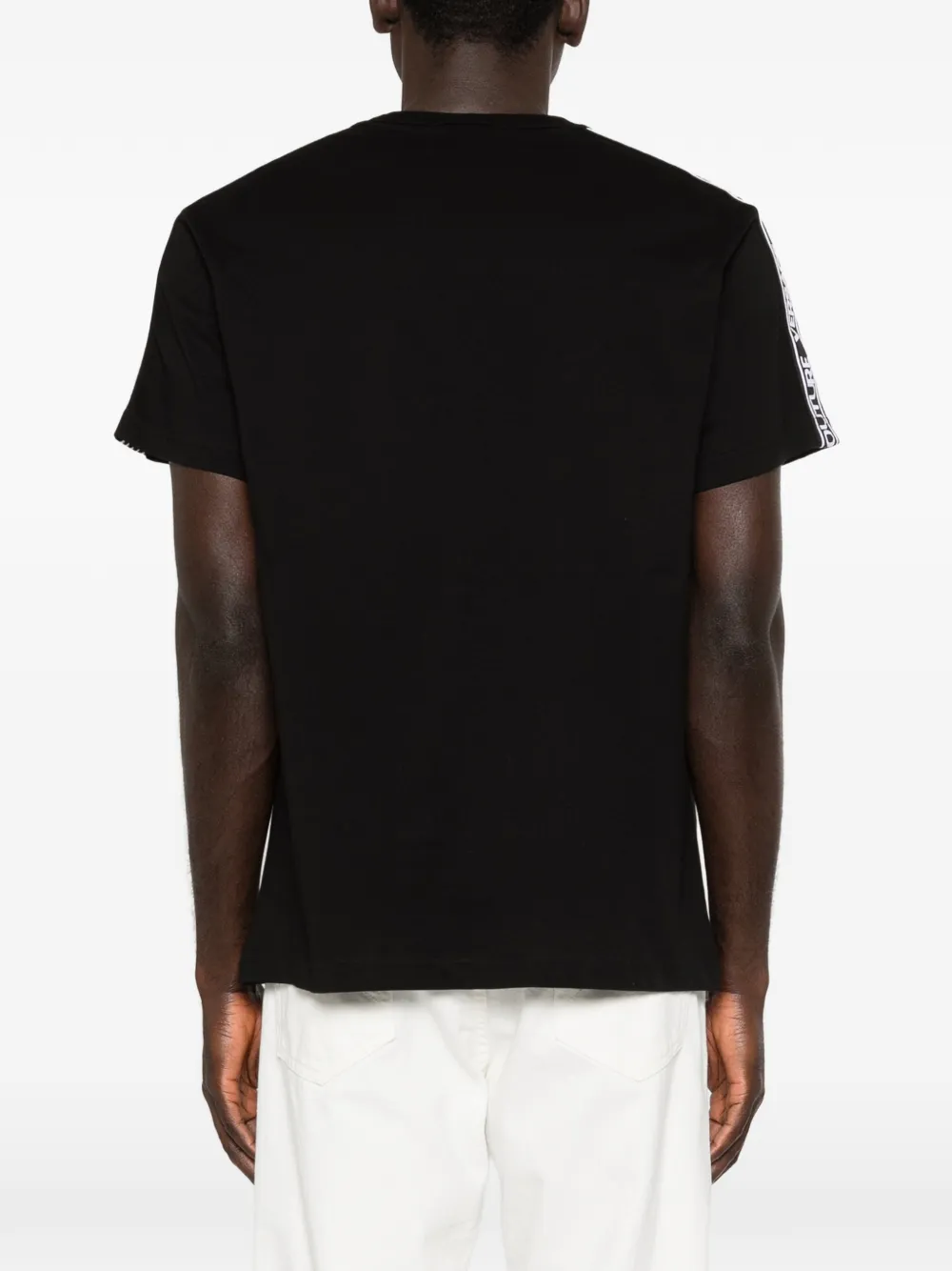 Versace Jeans Couture T-shirt met logodetail Zwart