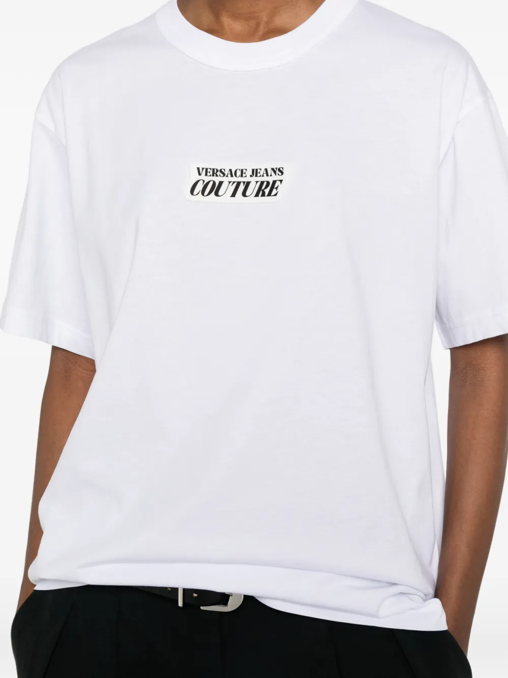 Versace Jeans Couture T-shirt met logo Wit
