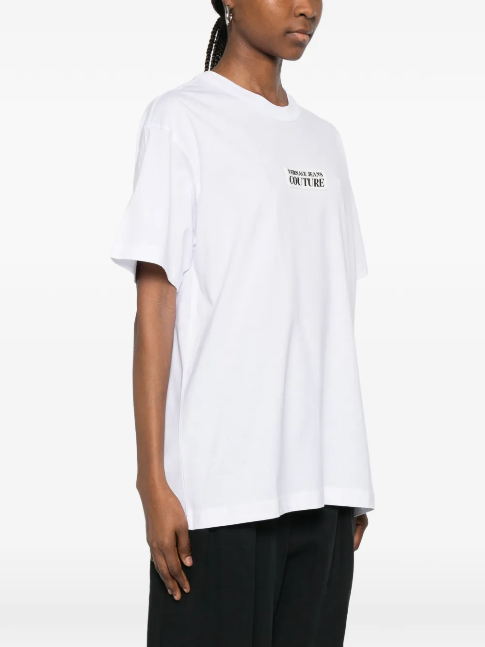 Versace Jeans Couture T-shirt met logo Wit