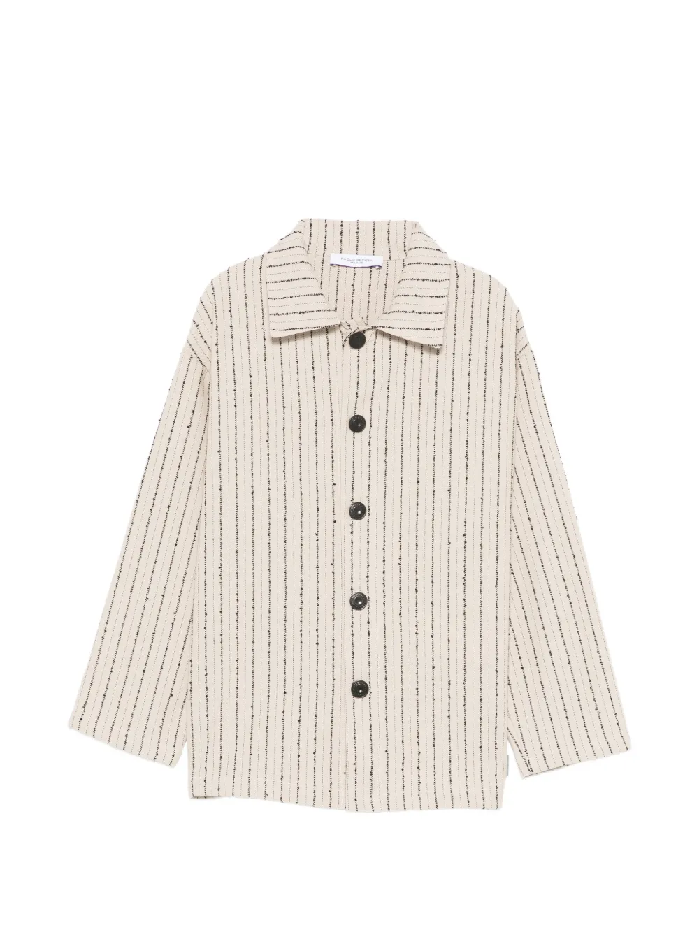 Paolo Pecora Kids striped button-up shirt - Nude