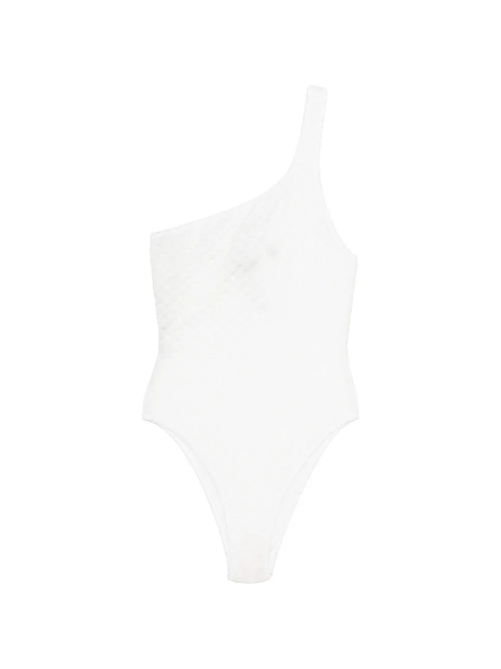 Missoni one-shoulder swimsuit - Bianco