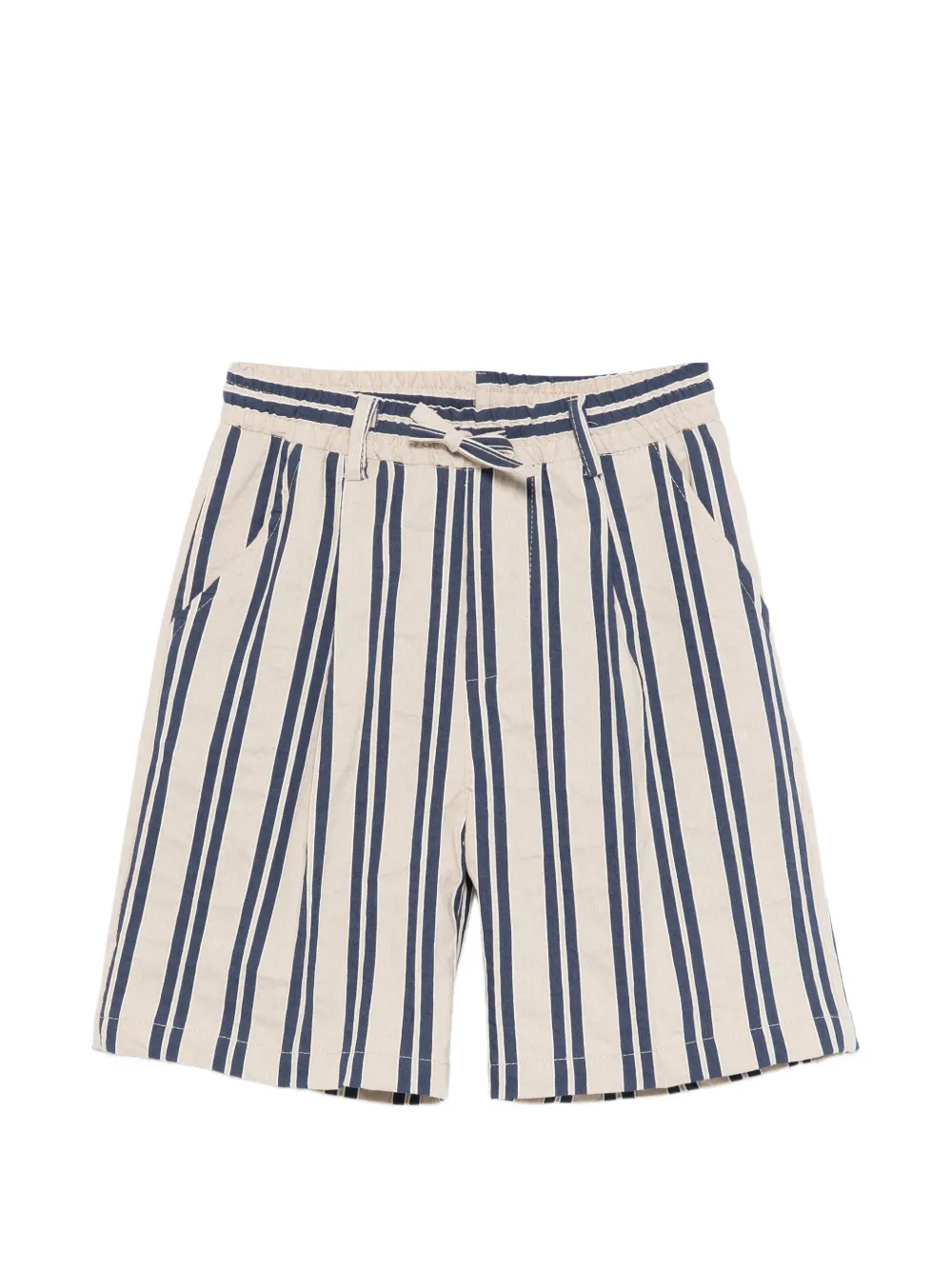 Paolo Pecora Kids striped tie shorts - Toni neutri