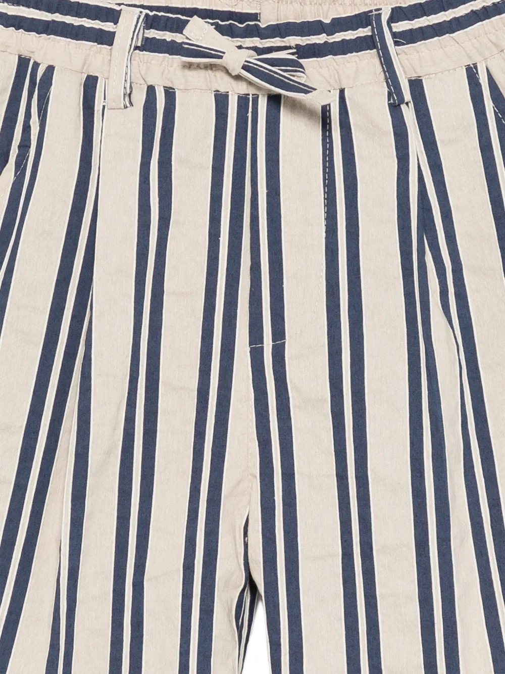  Paolo Pecora Kids Striped Tie Shorts - Neutrals 
