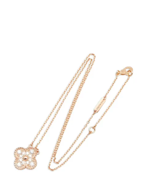 Van Cleef & Arpels Pre-Owned collier Alhambra à diamant (années 2010)