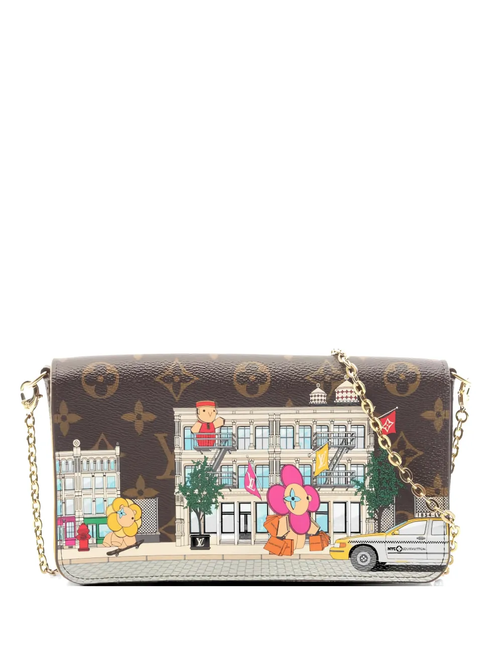 Louis Vuitton Pre-Owned Félicie monogram pochette - Marrone